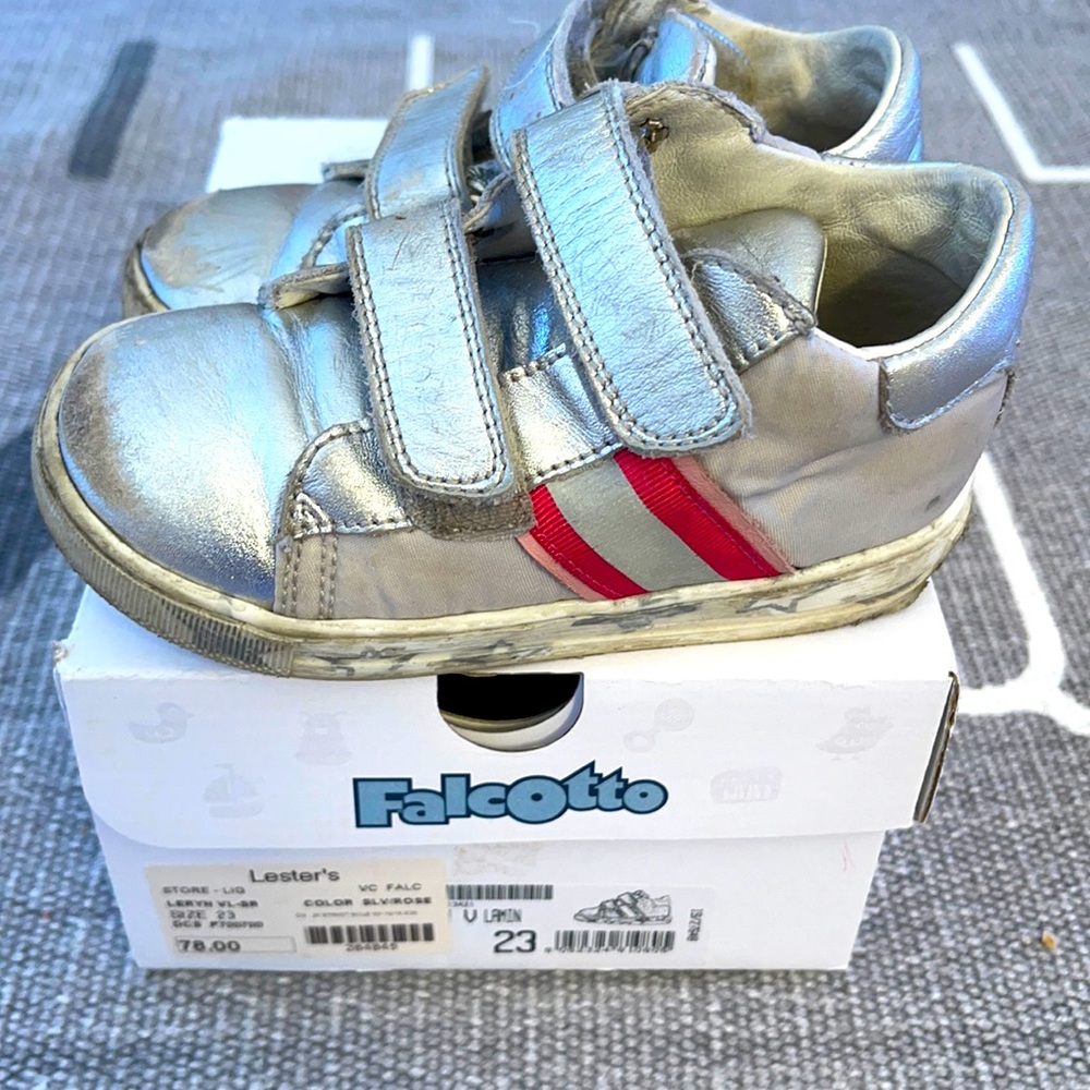 Falcotto silver and pink sneakers size 23